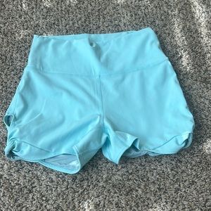 Blue knotted spandex